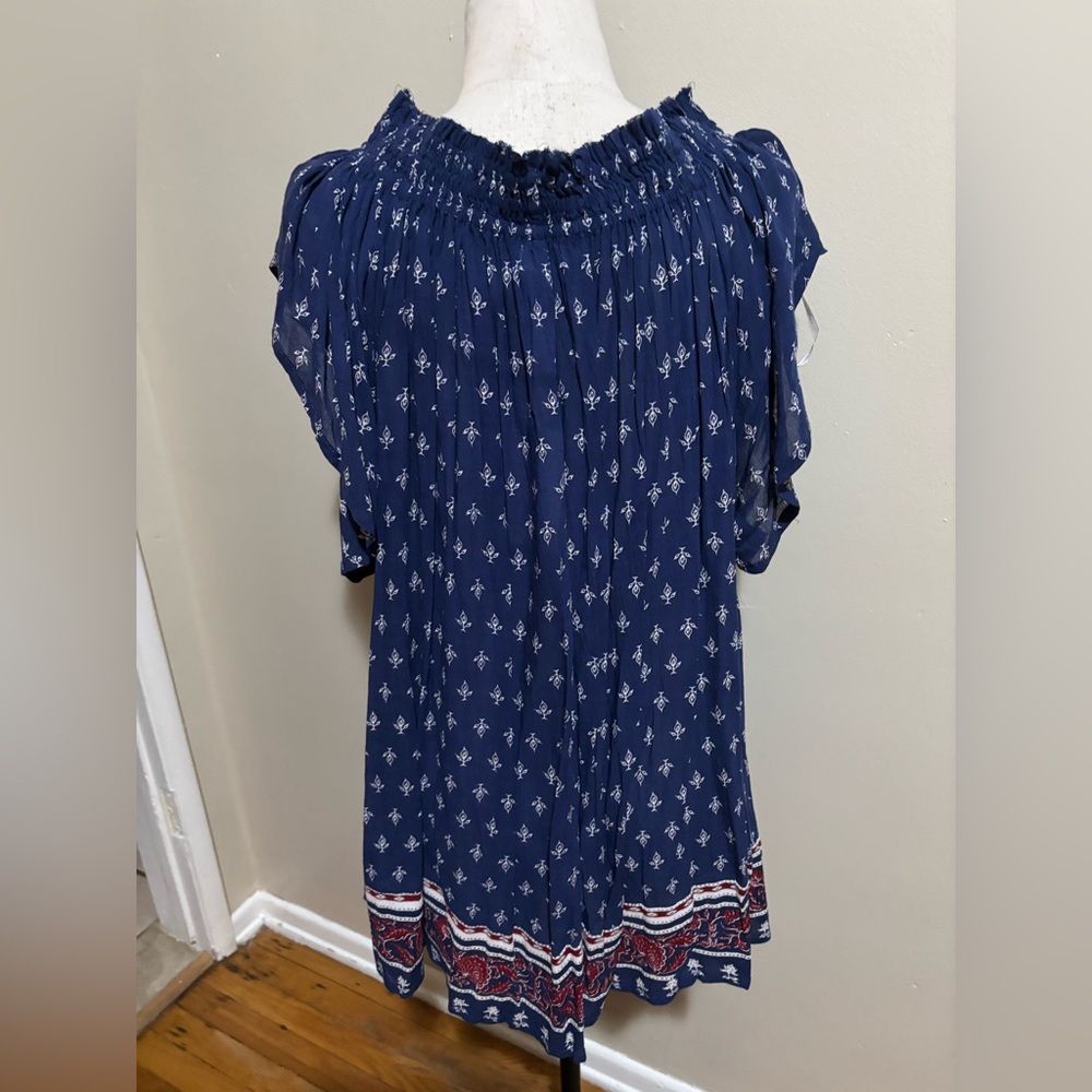 Faithfull the Brand Navy and White Floral Dress - Picture 5 of 6